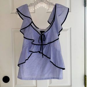 NWT size 12 Jcrew Nautical Tiered top